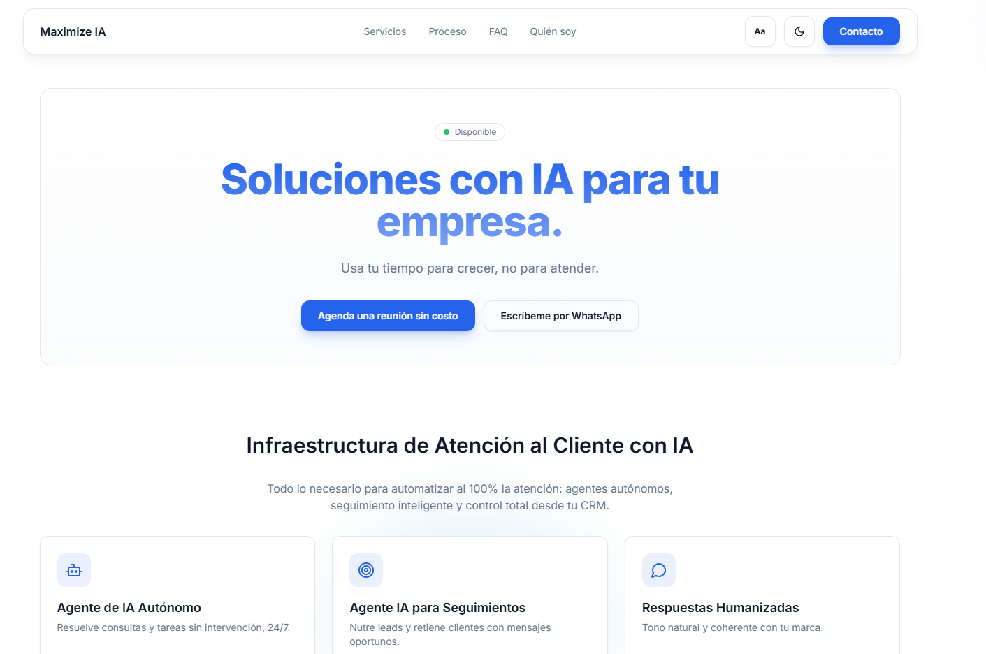 Captura de pantalla del proyecto /projects/maximizeia.png